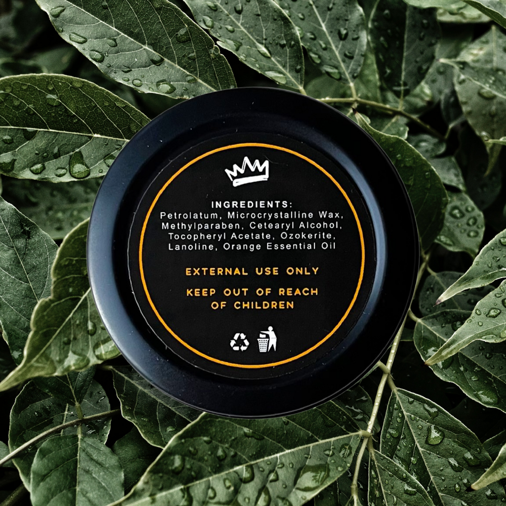 TATKINGS Aftercare Balm - a soothing unique blend, reducing skin dehydration and scab formation. Will assist with hydrating your skin and protect your ink. Works great as a lip balm too! Revitalize  Hydrate  Nourish  Heal  Protect  Restore Soothe Tattoo laser after care balm ointment